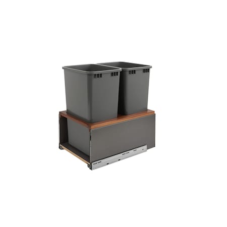 Rev-A-Shelf Steel, Dark Brown, 16.5 in W, 24.23 in H, 21.73 in D, 21.73 in L, Dark Brown 5LB-1850OGWN-213